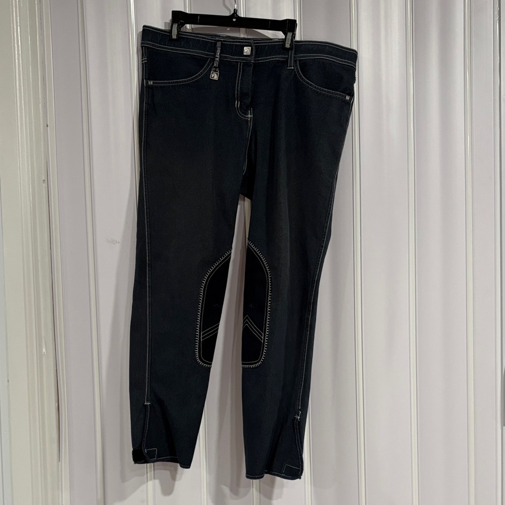 Romfh Women's Dark Jeans with Contrast Stitching